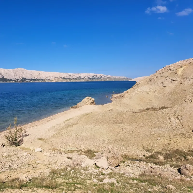Amazing beach on the Island of Pag
