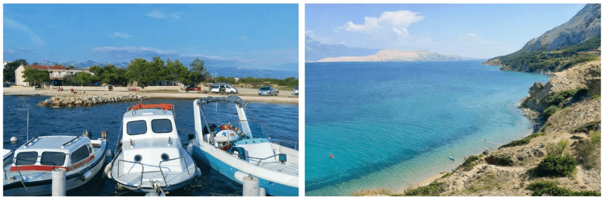 ostrov Pag pronájem vily klidné lokality u moře