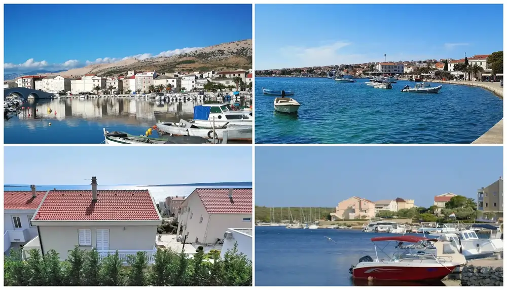 Best areas for Pag apartments booking on Pag Island, Croatia — Pag Town, Novalja, Mandre & Šimuni