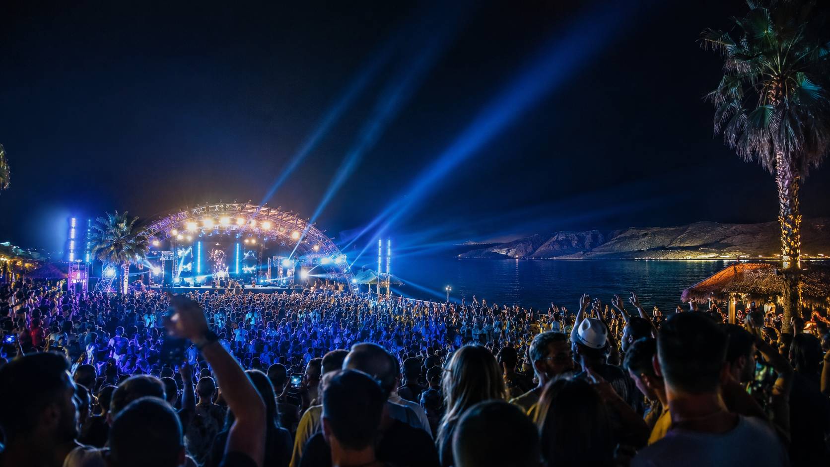 Zrće Beach festivals 2026 on the Island with summer nightlife and open air beach 