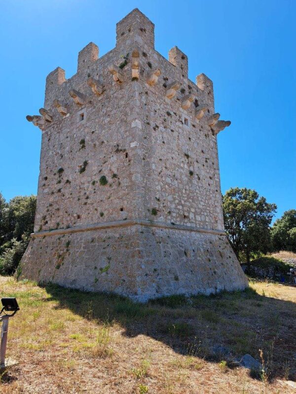 Historic Kaštel defensive tower on Olib island, Croatia