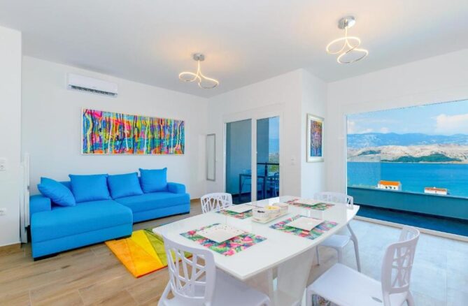 Luxury apartments in Pag Croatia with beautiful Adriatic Sea views