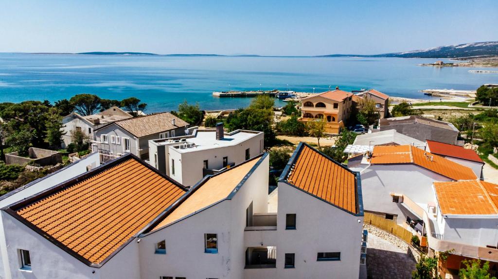 Modern holiday apartment at Boutique Villa Nirvana 2 in Proboj on Pag Island, Croatia