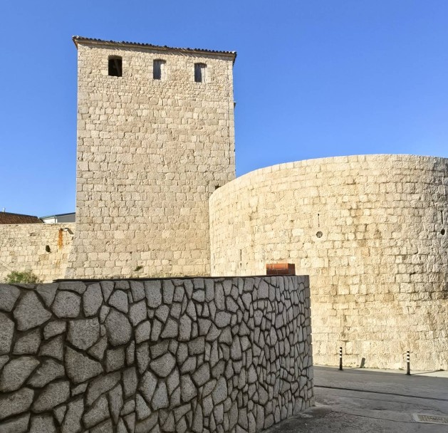 Kula Skrivanat medieval defensive tower in Pag Town Croatia