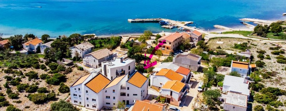 Modern holiday apartments at Boutique Villa Nirvana 2 on Pag Island Croatia