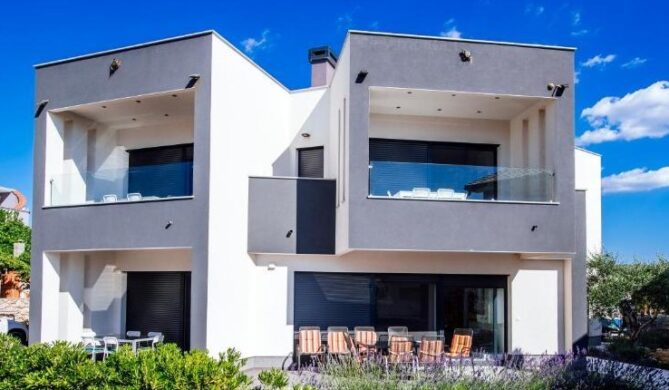 Luxury villa accommodation on Pag Island, Croatia, with beautiful Adriatic Sea views