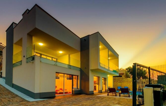 Pag villa with Adriatic Sea views on Pag Island Croatia